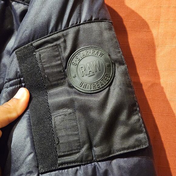 G-Star Raw Blue Whistler HDD Puffer Bomber Jacket Coat Men's Sz Large - Picture 5 of 16